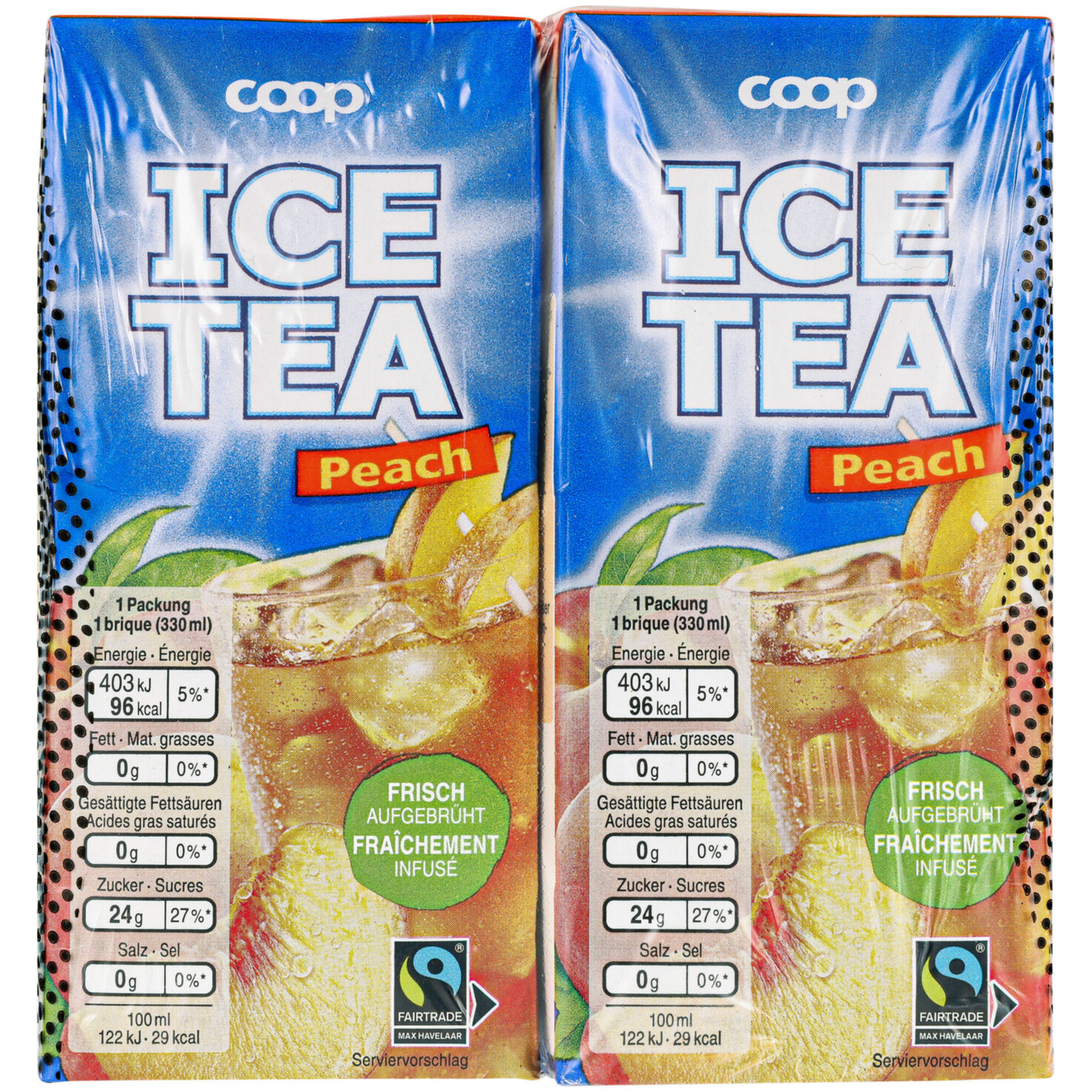 Fairtrade Ice Tea Peach 4x33cl -132cl