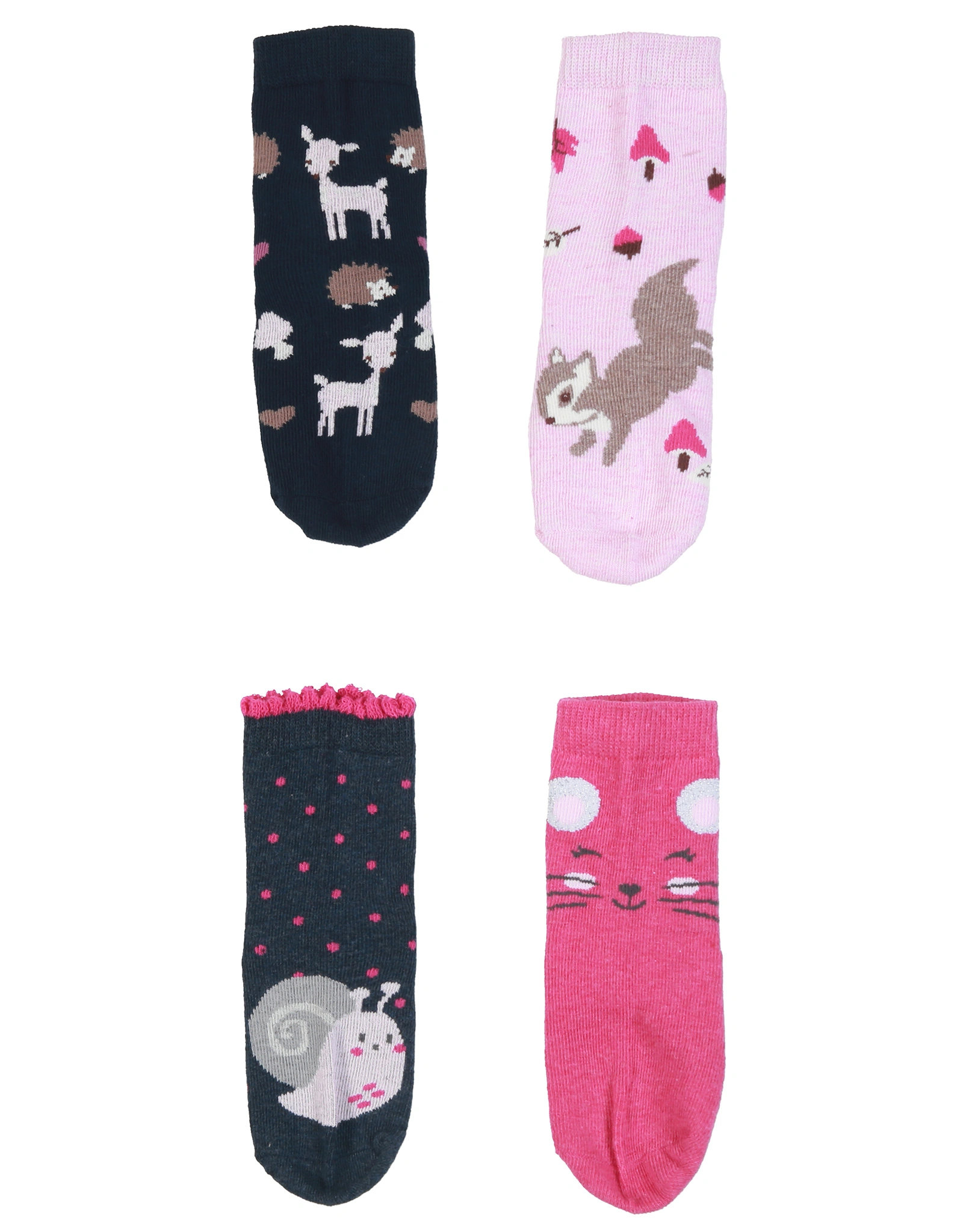 Socken KITTY 7er-Pack in rosa meliert