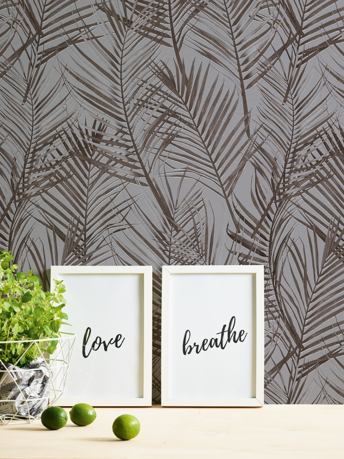 A.S. Creation Vliestapete - grau-braun - Floral - 10 Meter