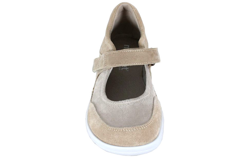 NEW FEET BALLERINA I SANDFARVET RUSKIND