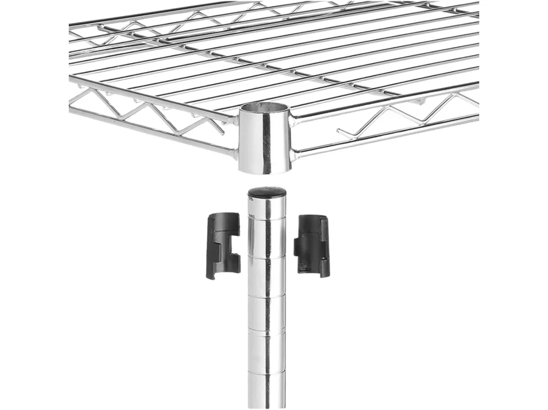 Pack 2 Rayonnages métalliques avec 4 étagères réglables 137x91.4x35.5cm 320Kg 7house