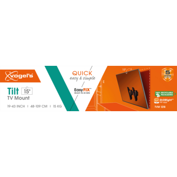 Vogel's TV-steun Tilt S - 19 t/m 43 inch