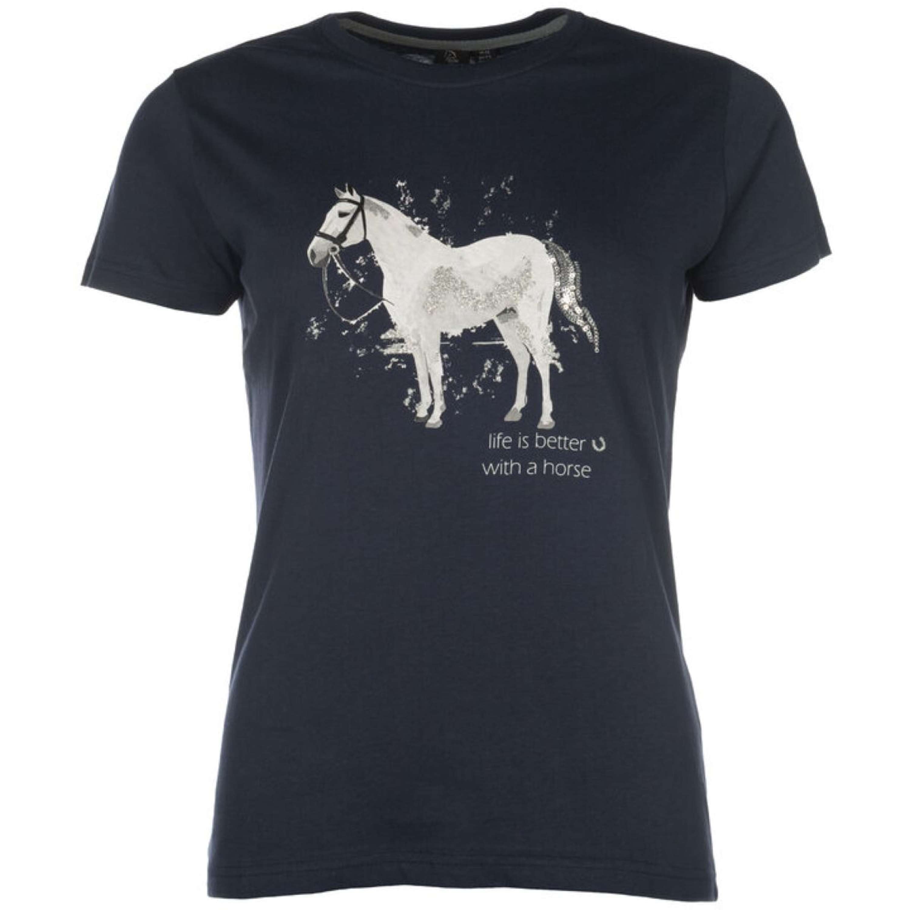 HKM T-Shirt Sparkle Donker Blauw
