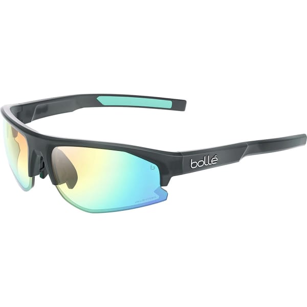 Lunette vélo BOLLE BOLT 2.0 S BLACK CRYSTAL MATTE PHANTOM CLEAR GREEN PHOTOCHROMIC