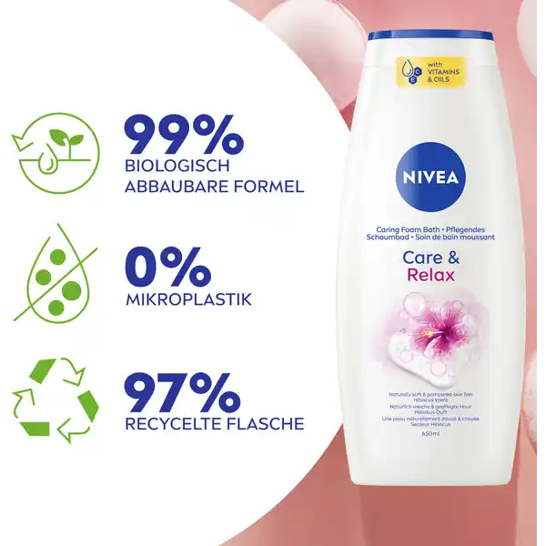 Care & Relax Pflegendes Schaumbad