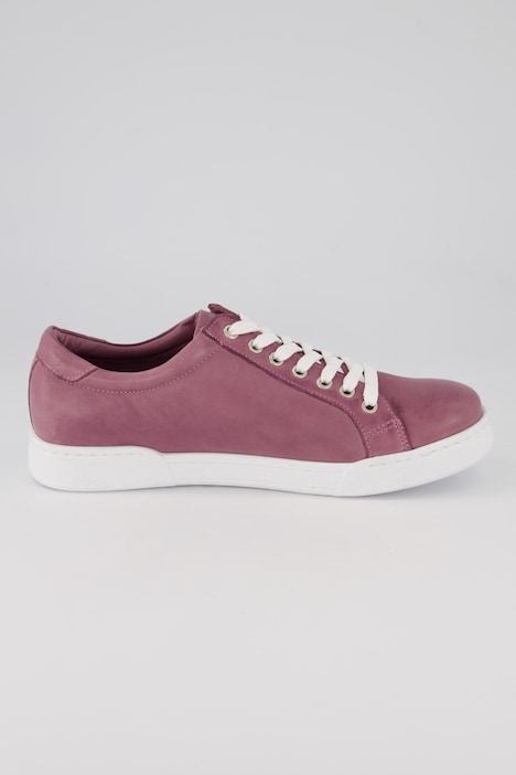 Leder-Sneaker, Reißverschluss, Wechselfußbett, Weite H