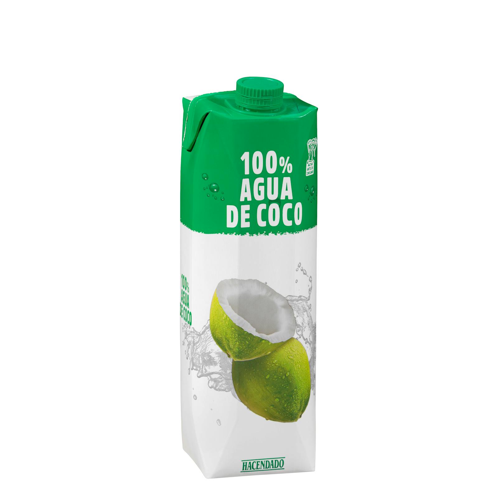 Hacendado Eau de coco 100% naturelle