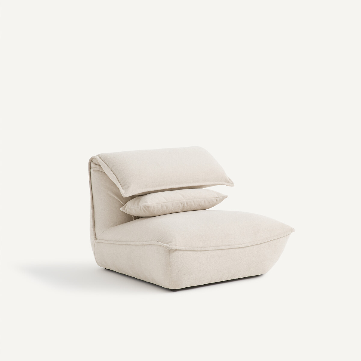 AM.PM<br>Poltrona de chenille com encosto de cabeça ajustável Paol