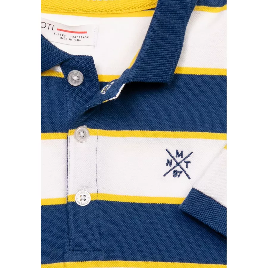 MINOTI  Poloshirt BlauWeiß