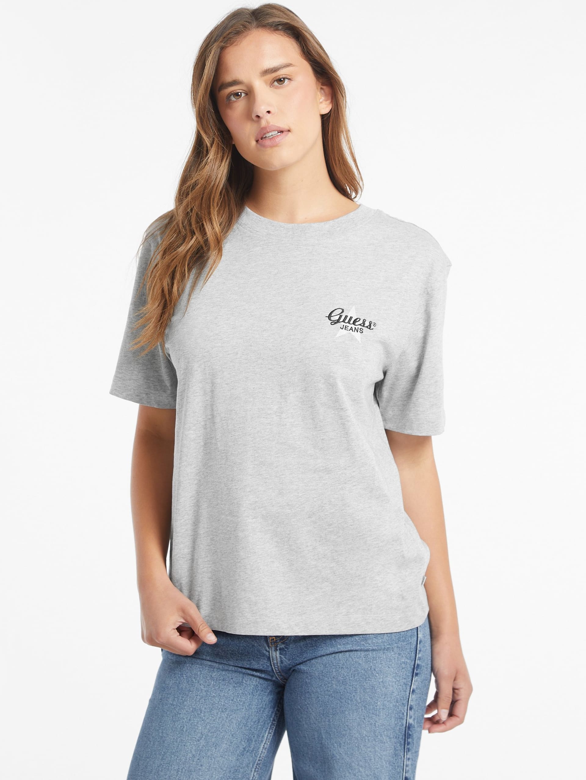 Camiseta Oversized com Logo de Estrela