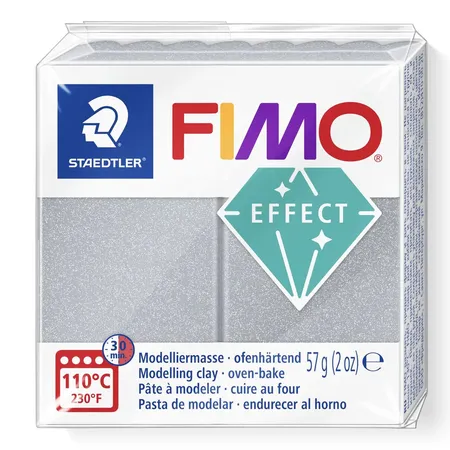 STAEDTLER® FIMO® Modelliermasse Fimo effect metallic silber