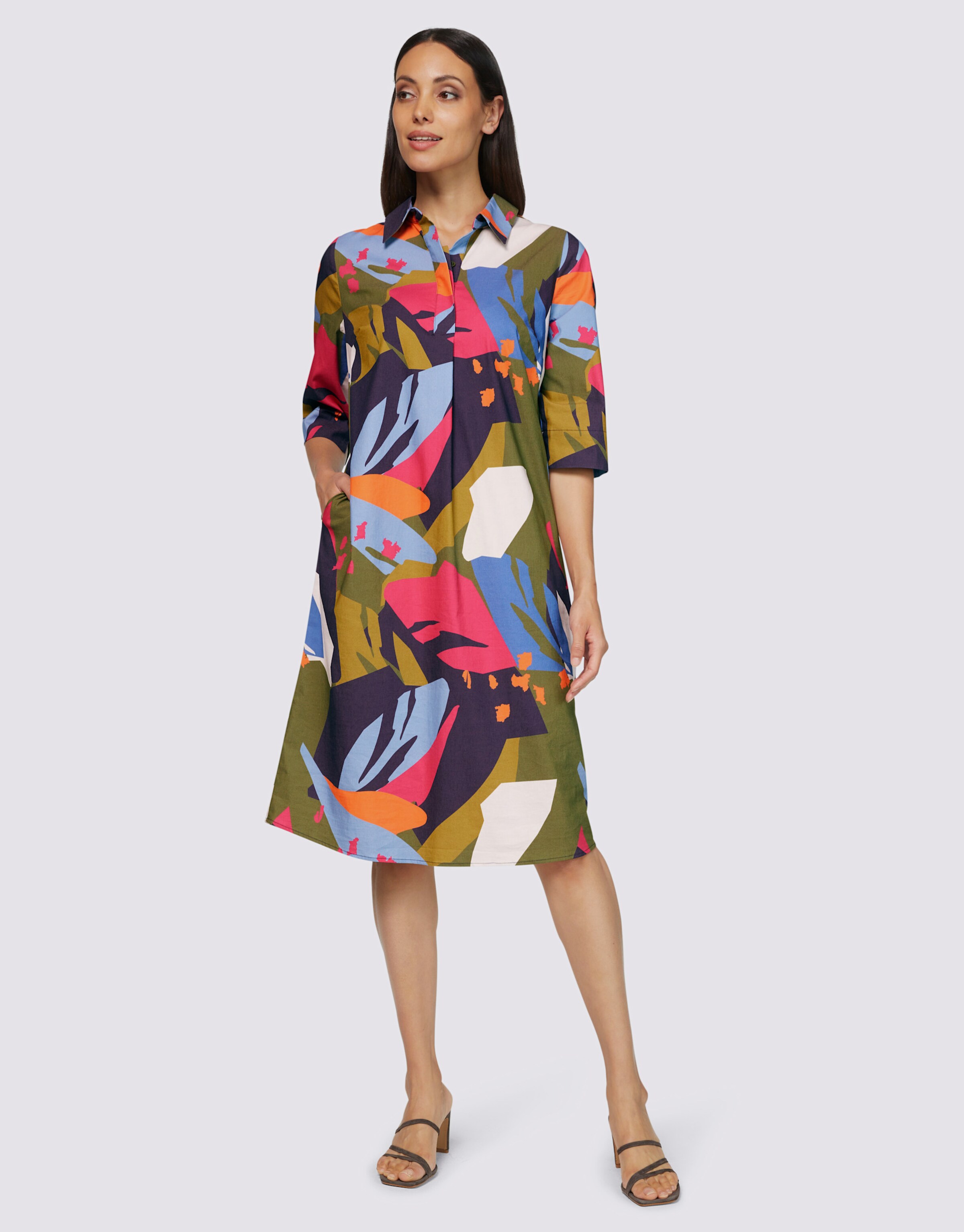 Druck-Kleid