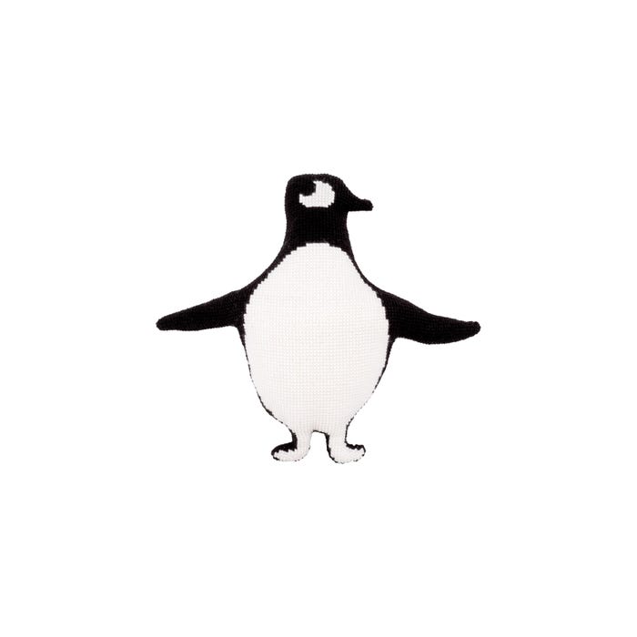 Vervaco-Borduurpakket kruissteekkussen pinguïn Eva Mouton