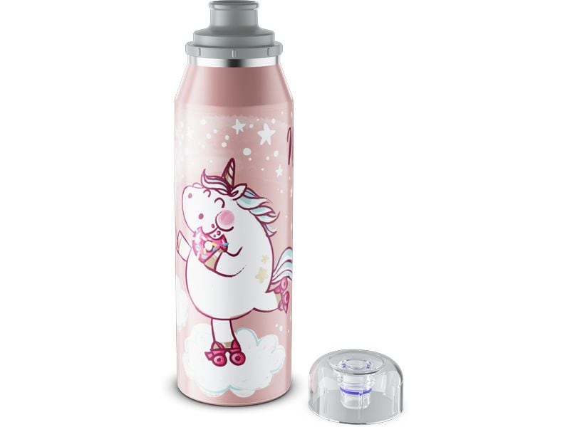 Alfi Thermosflasche Kids Unicorn 500 ml, Rosa Isolierflasche