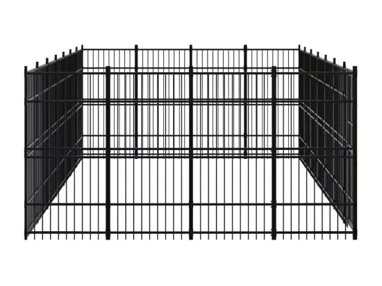 Chenil cage enclos pac noire 672 x 384 x 200 cm 02_0041823