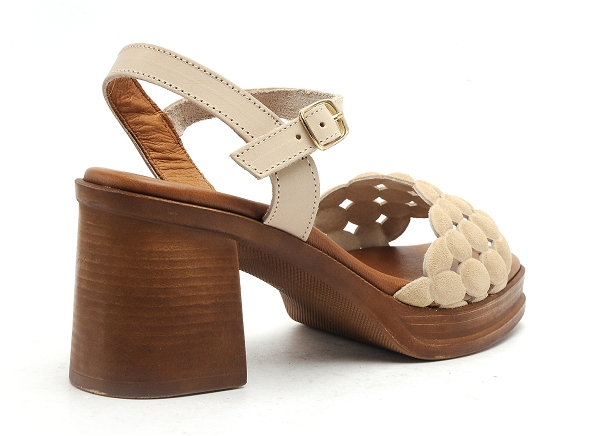 Eva frutos nu pieds talons femme 3683 beige