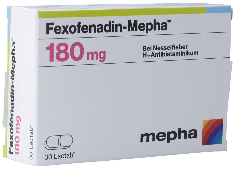 FEXOFENADINE Mepha Lactab 180 mg Blist 30 Stk