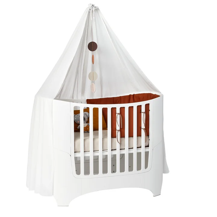 Leander - Himmel für Classic Babybett, 180 x 390 cm, weiss