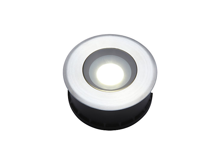 Spots Brockton LED intégrée 350lm IP65 et IP67 GoodHome chrome