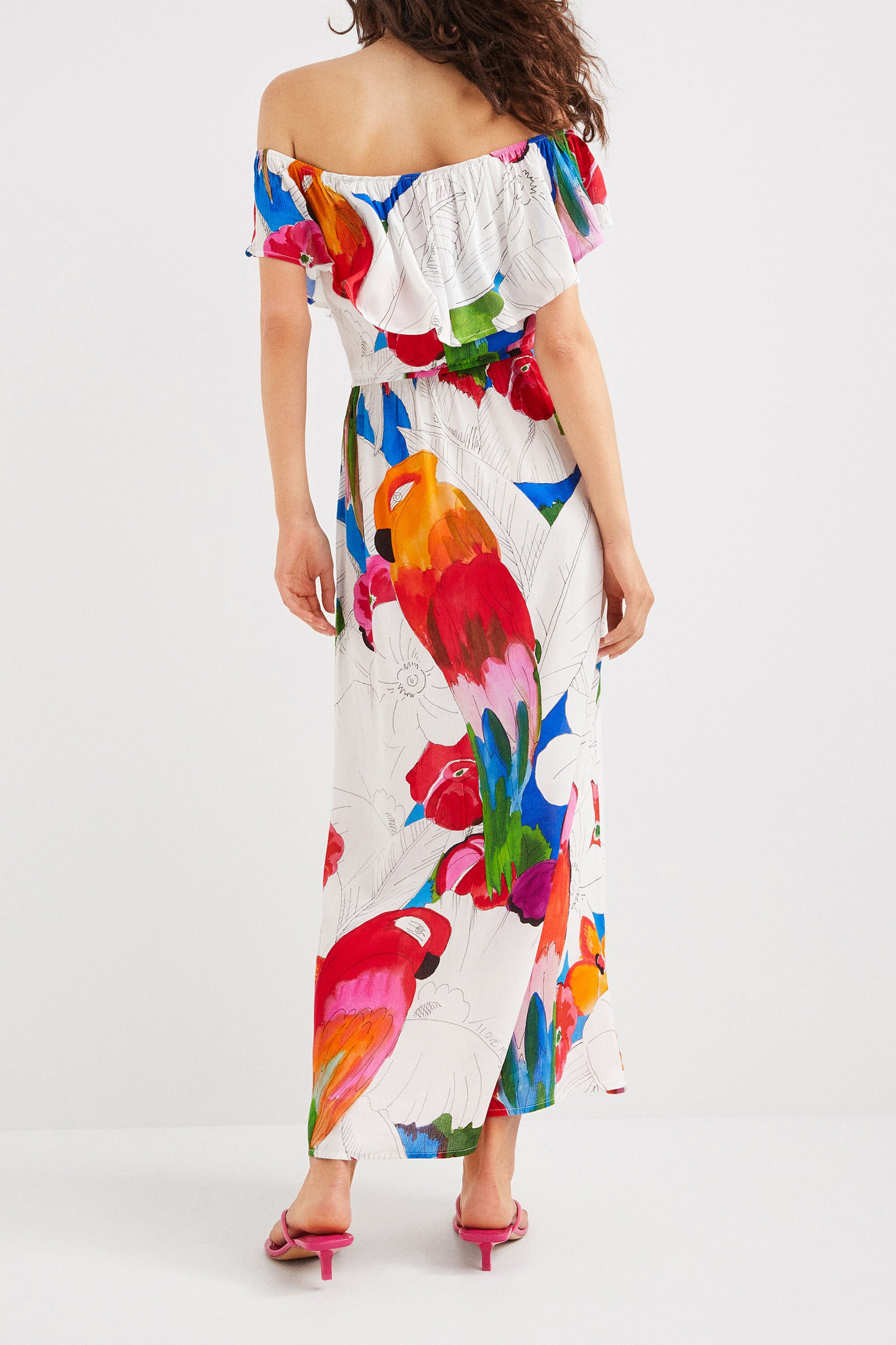 Robe boho tropicale