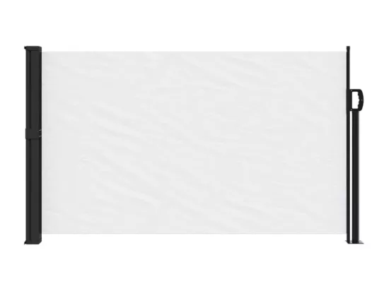 Auvent latéral rétractable blanc 120x600 cm
