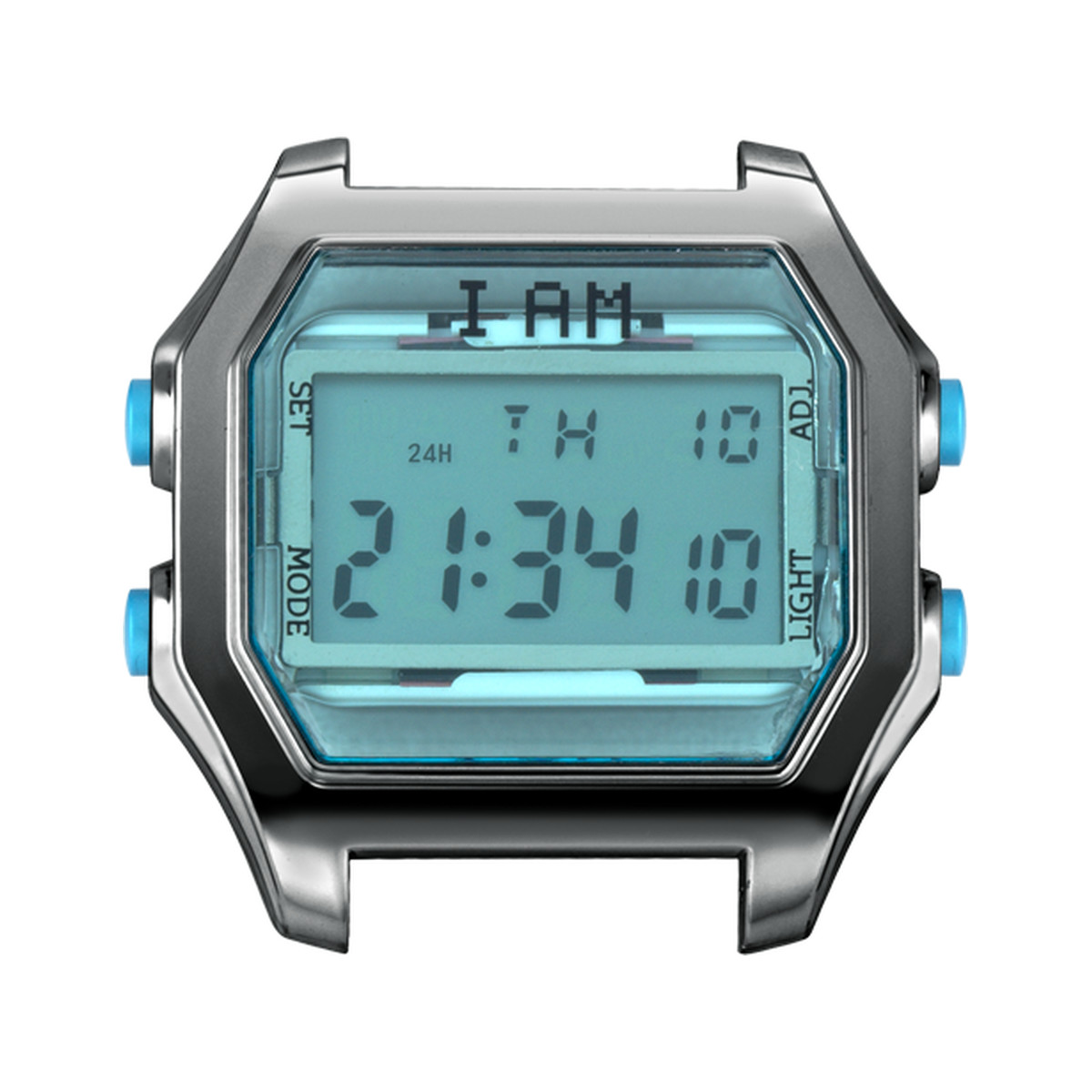 Boîte de montre IAM large polycarbonate gris