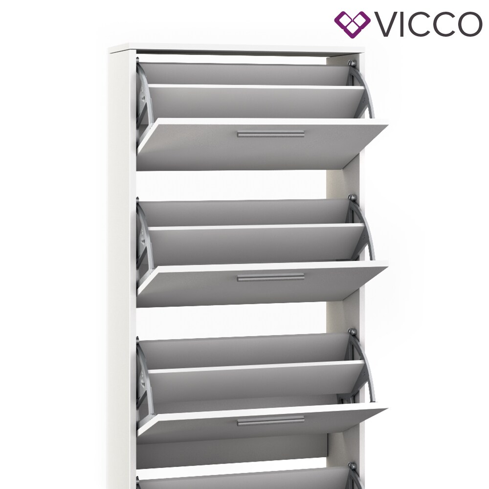Vicco Schuhschrank Gizmo Schuhkipper Schuhregal Regal 5 FächerWeiß