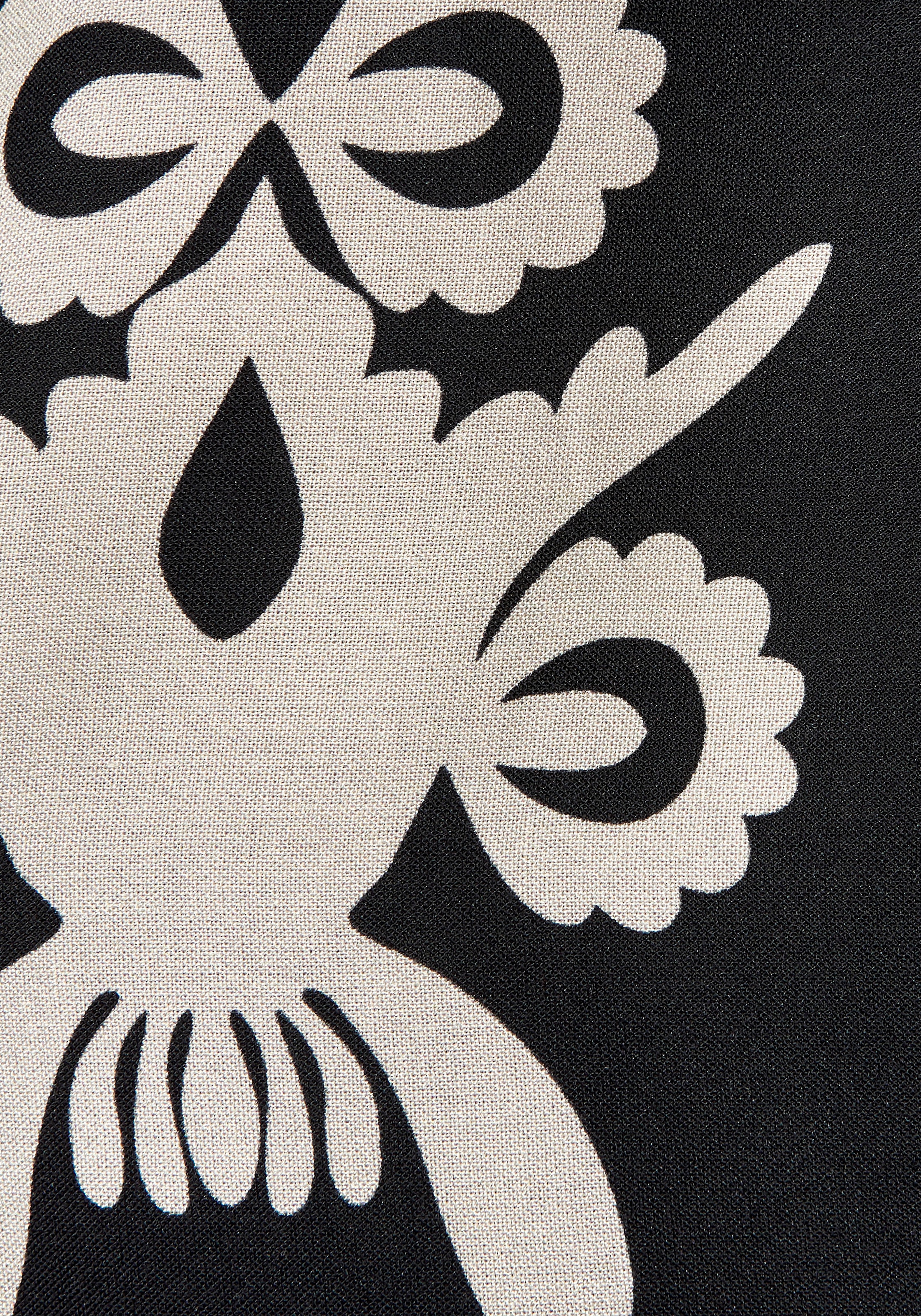 LASCANA Midikleid aus gewebter Viskose mit Ethnodruck