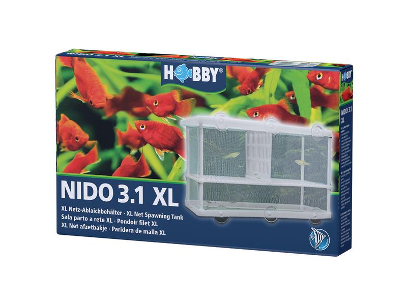 Hobby Aquaristik Ablaichbehälter Nido 3.1 XL, 25 x 15 x 14. Grosser Netz-Ablaichbehälter