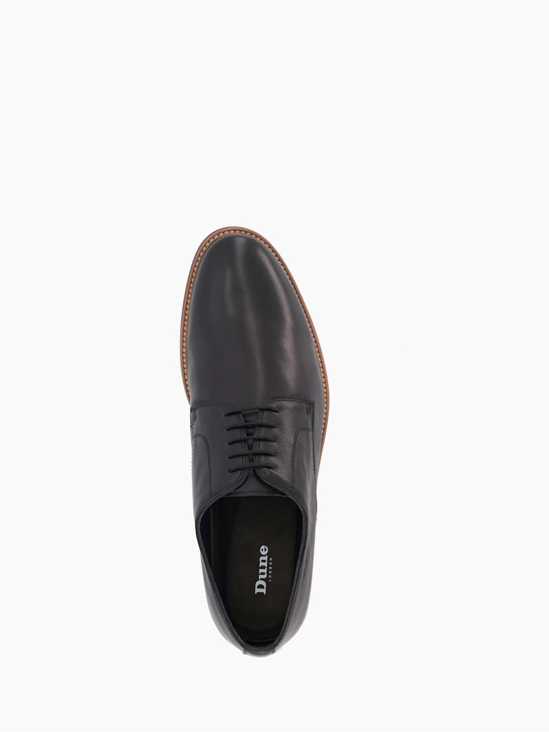 Zwart - Standaard pasvorm - Dune London Stanleyy Gibson schoenen van zacht leer