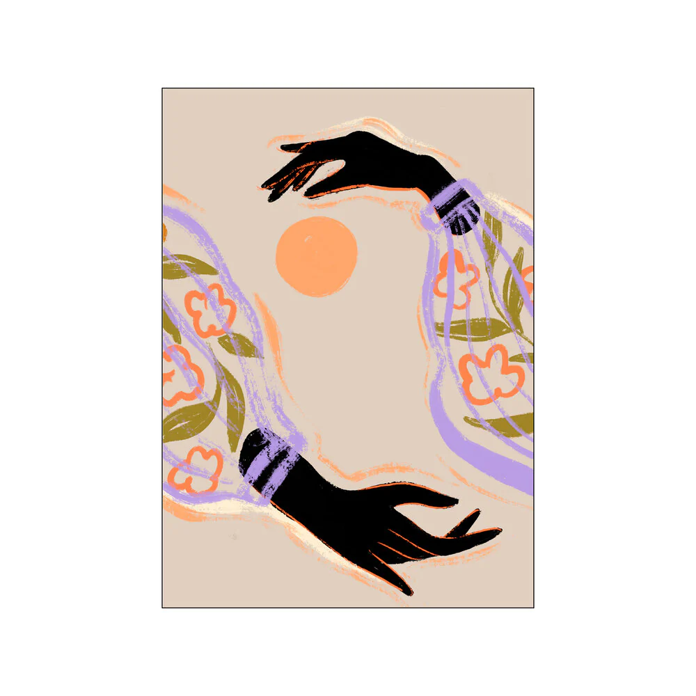 Poster & Frame  Embrace the Sun plakat, Multicolor - 30x40 cm.