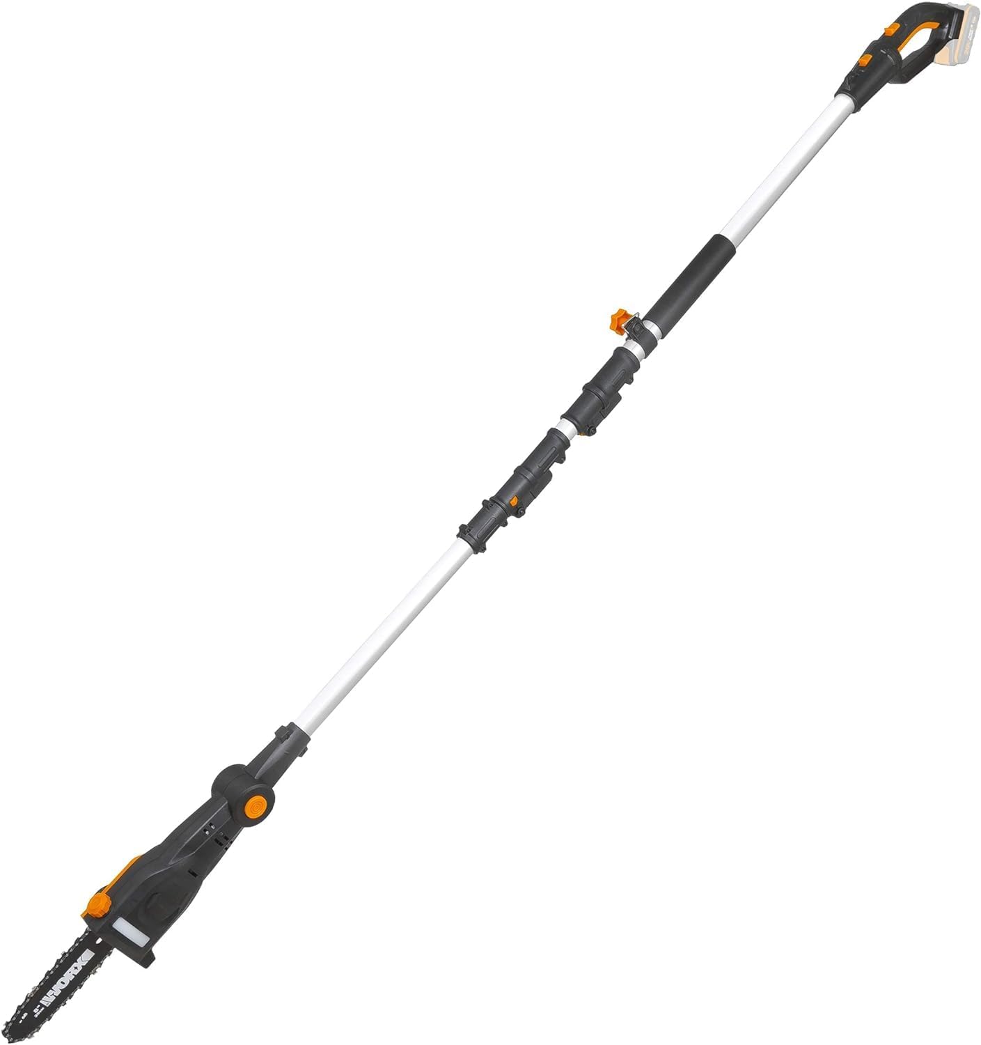 WORX WG349E.9 Akku Teleskop-Hochentaster 20V - Praktische Kettensäge & WA3601 PowerShare Akku mit Ladegerät Set