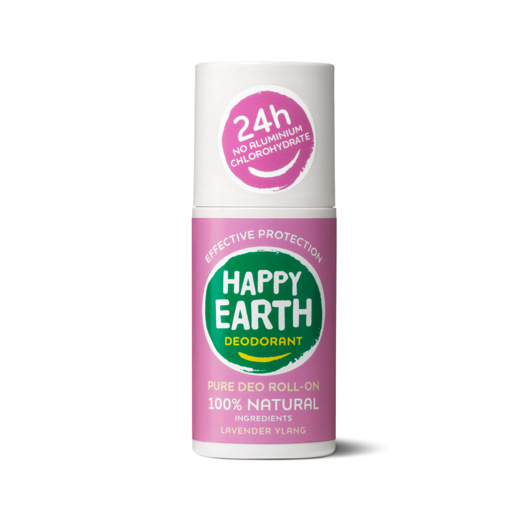 Happy Earth 100% Natuurlijke Deodorant Roller Lavender Ylang75 ml