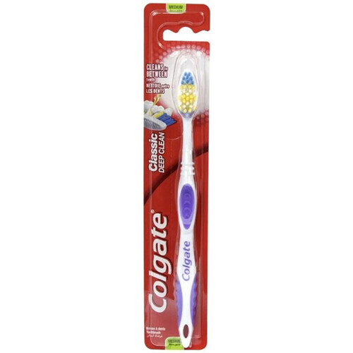 Colgate - Cepillo de dientes Classic Deep Clean - Mediano Violeta