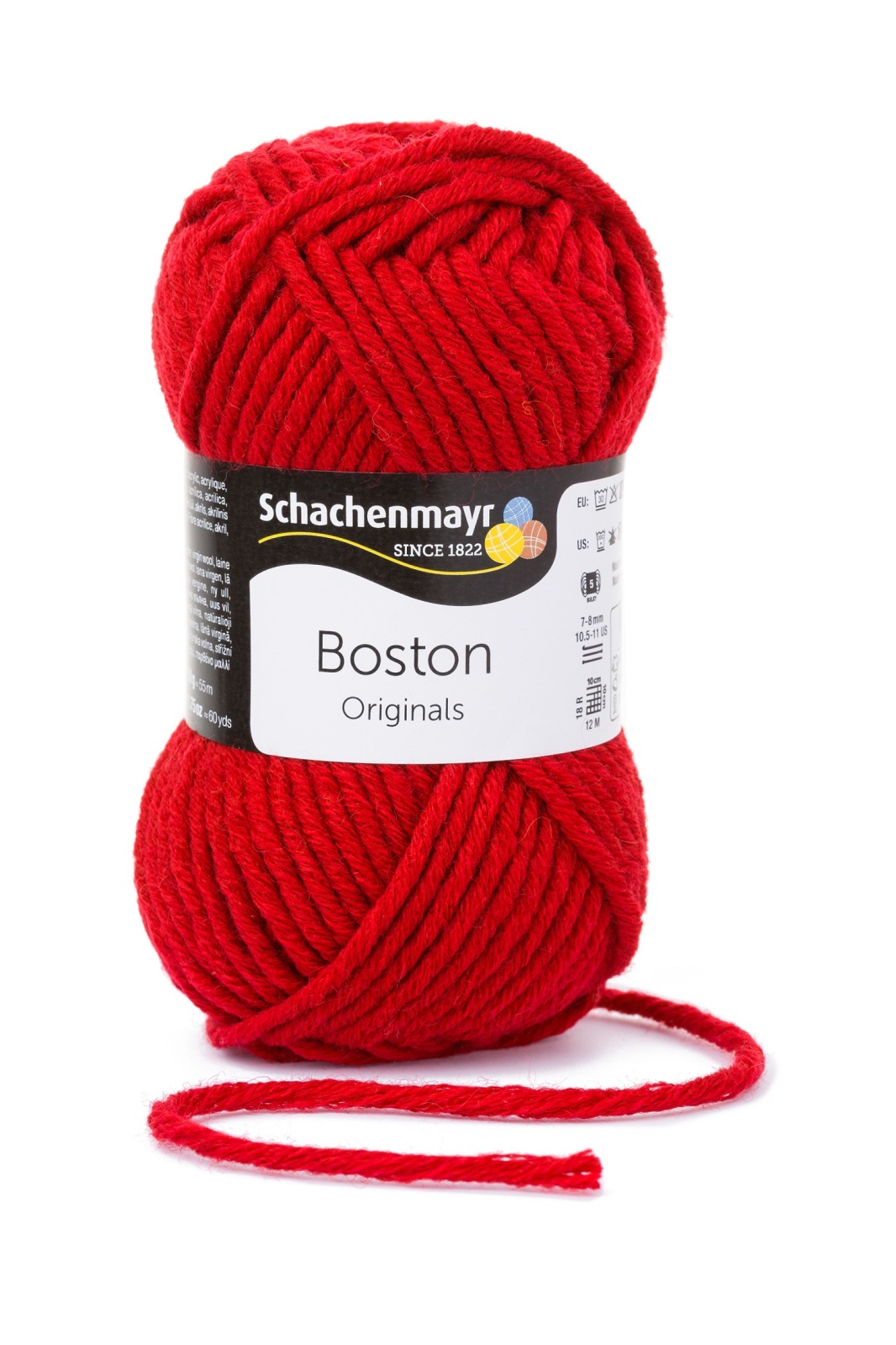 Handstrickgarn BOSTON - weinrot - 50g