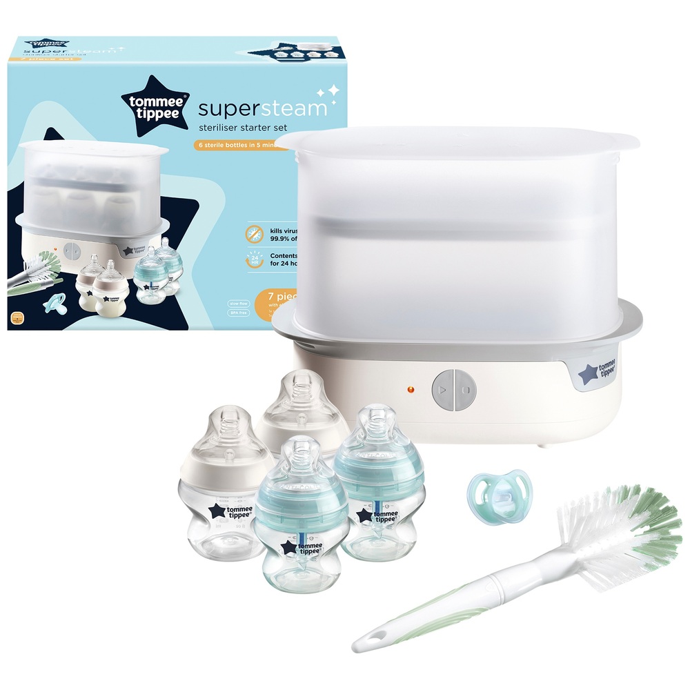 Tommee Tippee SuperSteam Sterilisator und Starter-Set