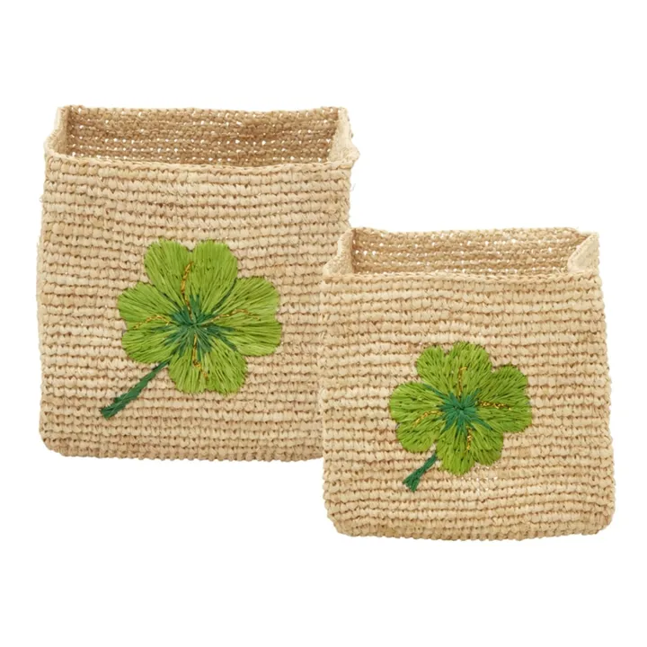 Rice Paniers de rangement Trèfle - Set de 2