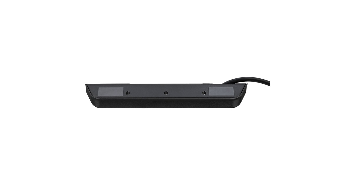 BrennenstuhlEstilo Hoekstekkerdoos 4-voudig stekkerdoos  (Zwart/roestvrij staal, 2x USB)