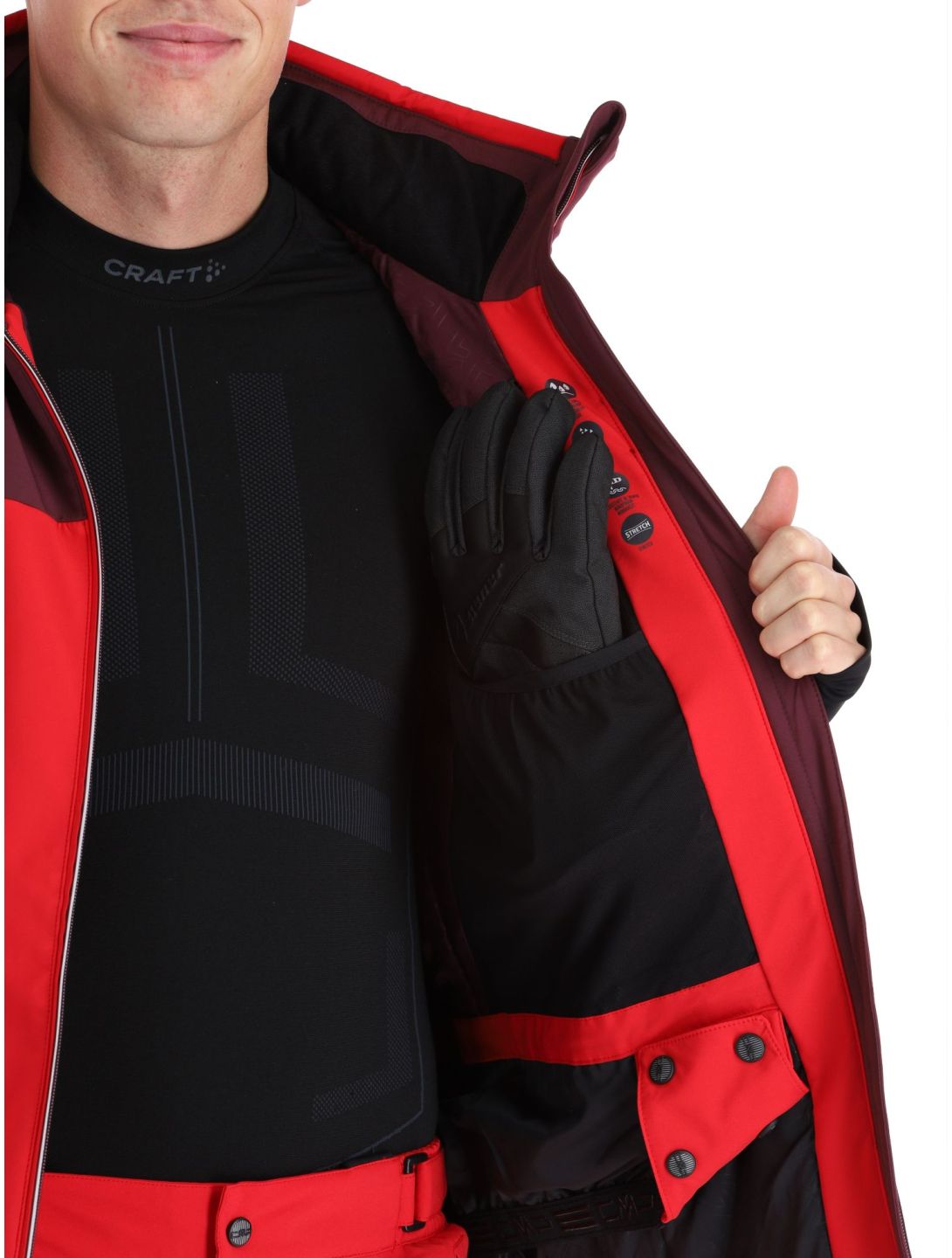 33W0897 softshell ski-jas heren