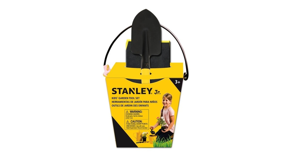 Stanley JuniorHand Tuingereedschap 3-delig SGH012-03-SY  (Garden Toolset 3 pc, emmertje, schepje, schort, 3 jaar +)