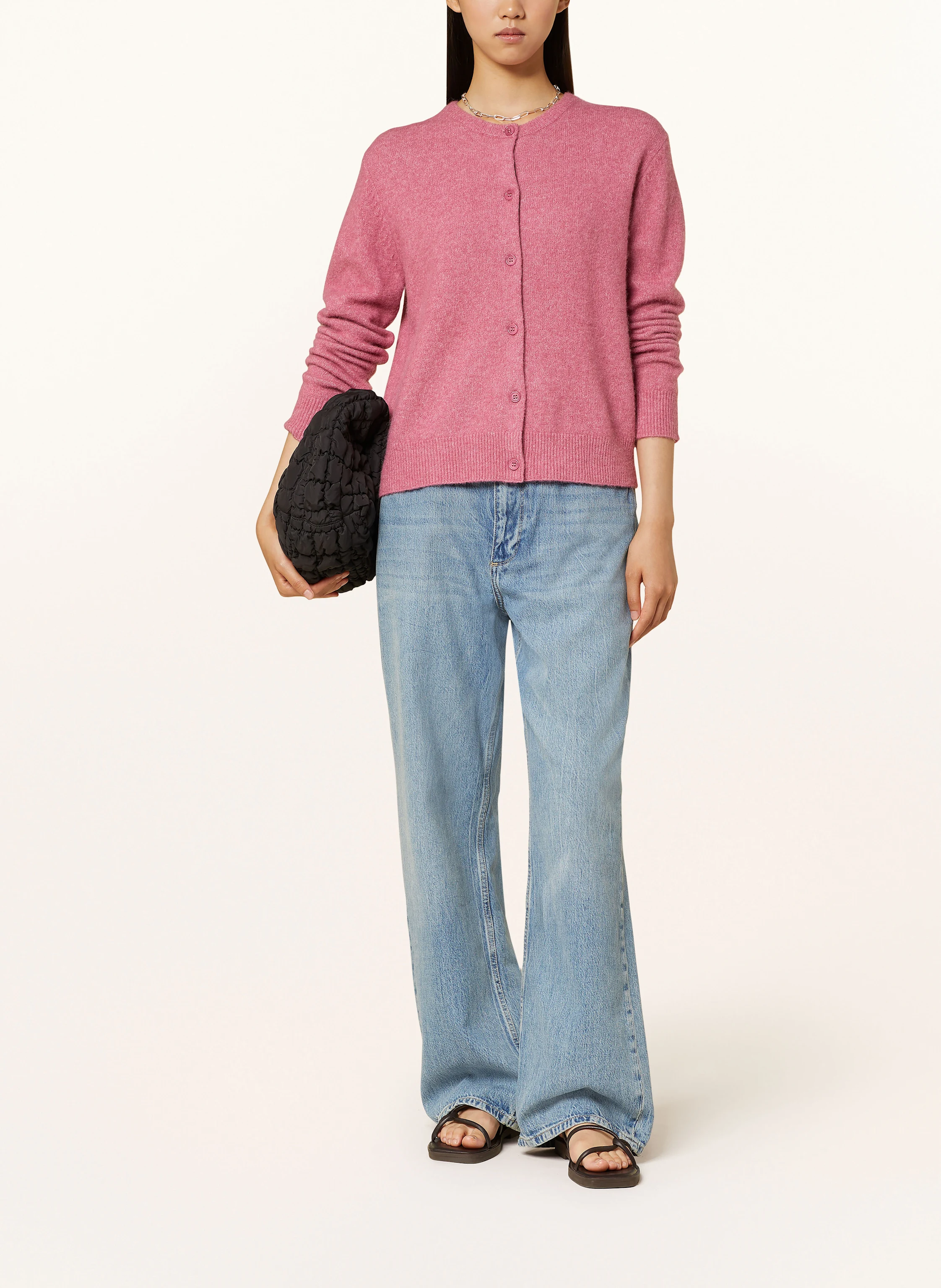 SAMSØE  SAMSØE Strickjacke NOR mit Alpaka