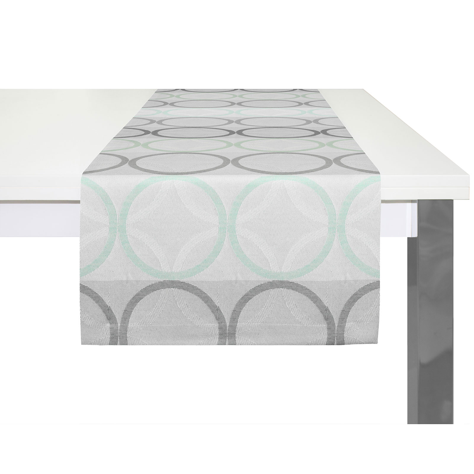 Tischläufer ZIRBELLO - mint - 40x150 cm