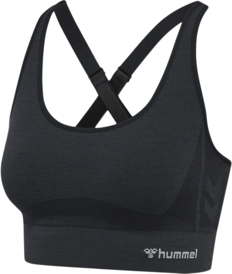 Hummel Clea Seamless sports bh Sort