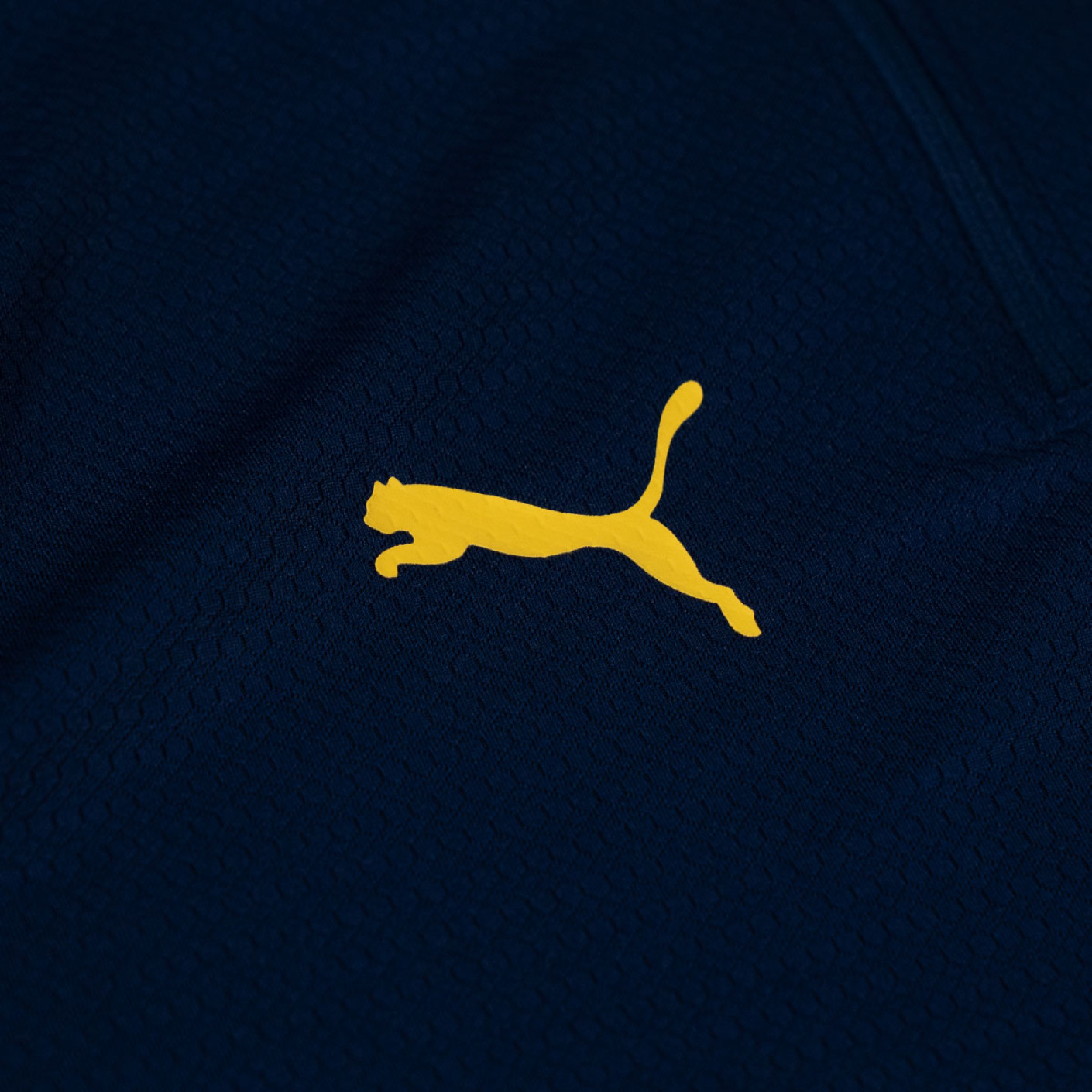 PUMA Portugal Trainingstrui 1/4-Zip 2025-2026 Donkerblauw Gebroken Wit Geel