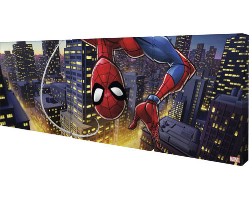 Canvas schilderij Spiderman ondersteboven set van 3 3x 30x30 cm