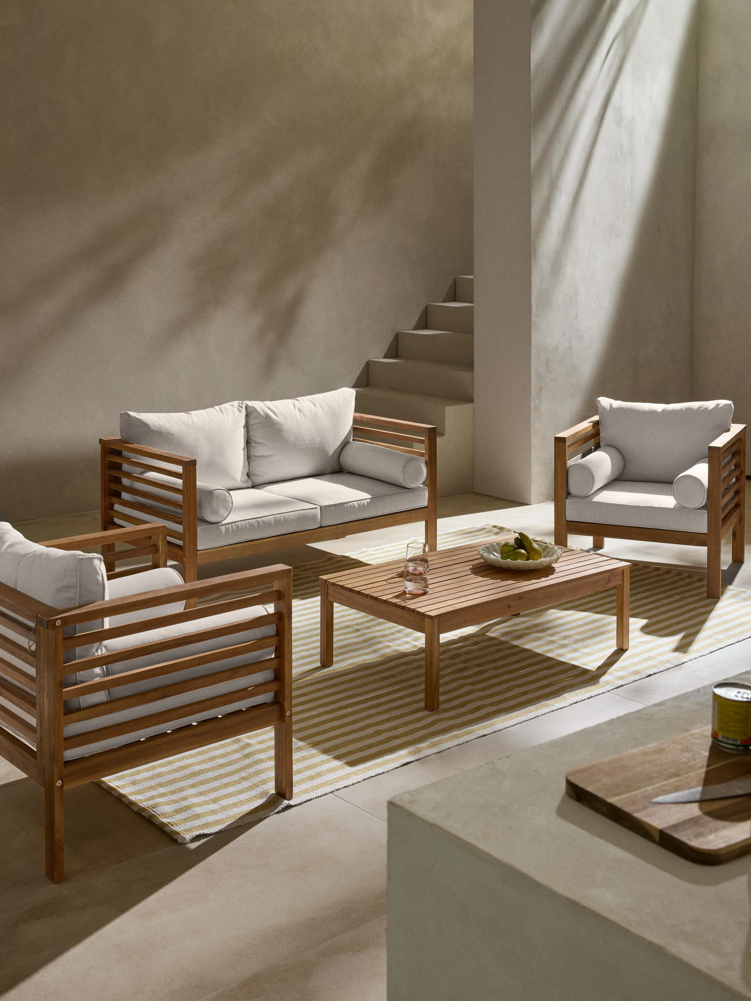 Tuin loungeset Bo van acaciahout, 4-delig