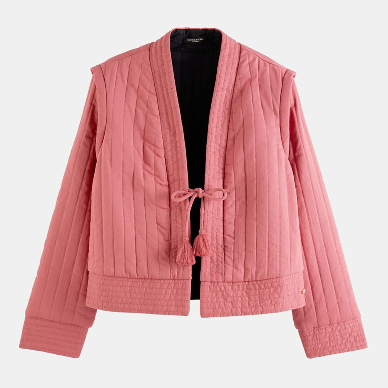 Scotch & Soda Veste Réversible Quilted noir/rose
