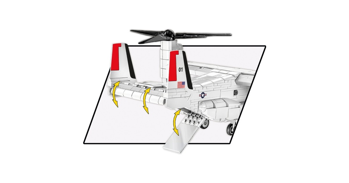 COBIArmed Forces - Bell-Boeing V-22 Osprey First Flight Edition Constructiespeelgoed  (Schaal 1:48)