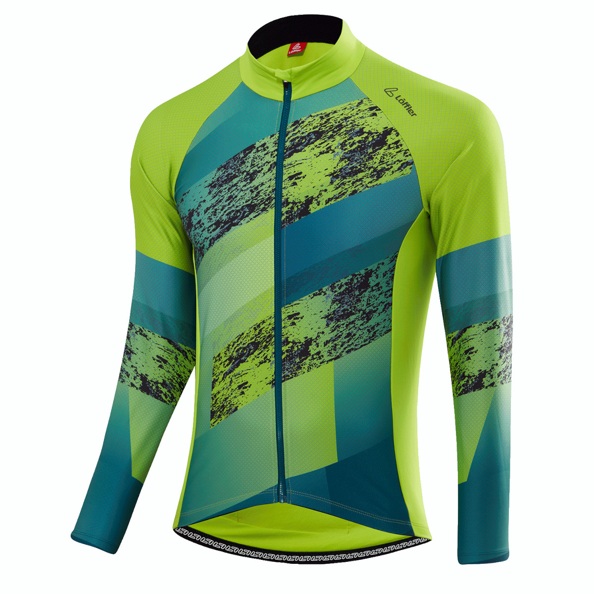 Löffler Shalerock groen heren lange mouwen wielrenshirt