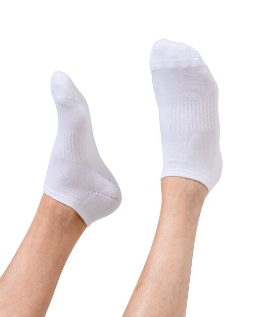 5 paires de socquettes homme sport blanc